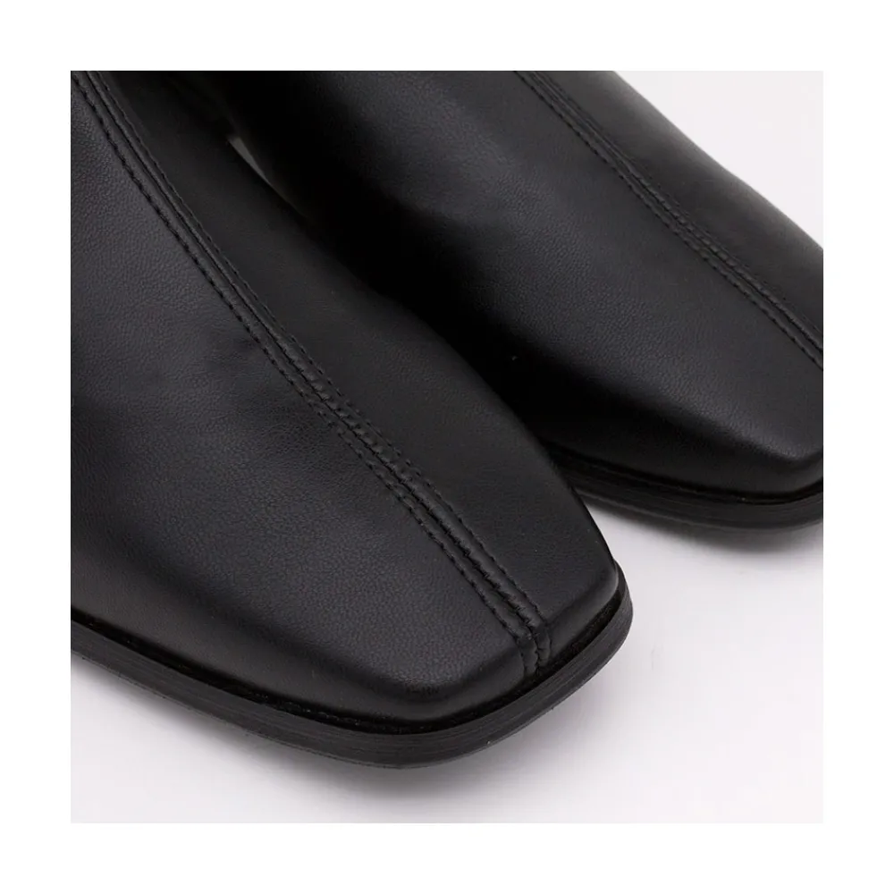 ANGEL ALARCON Bette - Bota Elastica De Cana Muy Alta Con Tacon Bajo New