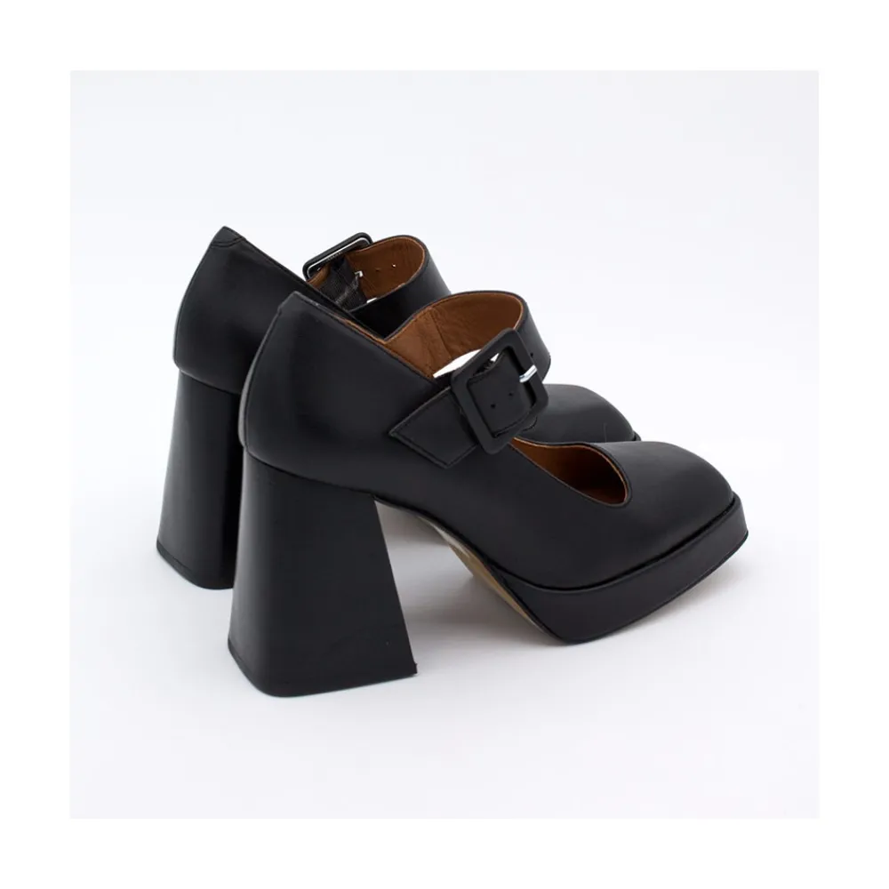 ANGEL ALARCON Bianca - Zapatos Mary Jane Con Tacon Ancho Y Plataforma Best
