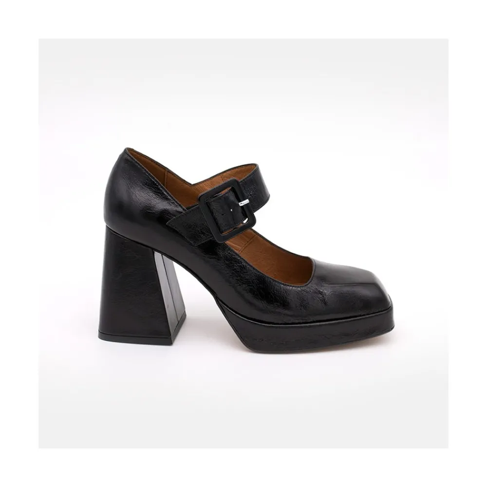 ANGEL ALARCON Bianca - Zapatos Mary Jane Con Tacon Ancho Y Plataforma Clearance