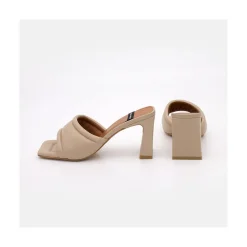 ANGEL ALARCON Capucine - Mule Acolchado De Piel Con Tacon Clearance