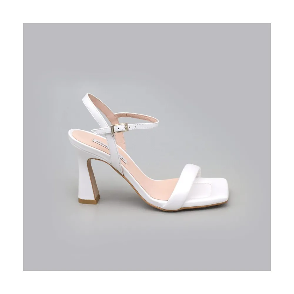 ANGEL ALARCON Carole - Sandalia De Tira Acolchada De Novia Discount