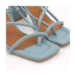 ANGEL ALARCON Catherine - Sandalia De Tacon De Dedo Con Cuerdas De Piel Discount
