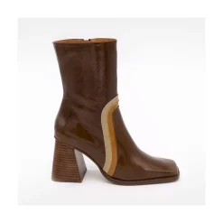 ANGEL ALARCON Celine - Botines De Piel Con Adorno De Color Sale