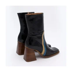 ANGEL ALARCON Celine - Botines De Piel Con Adorno De Color Discount