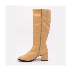 ANGEL ALARCON Fontella - Botas Comodas De Cana Alta Con Tacon Medio