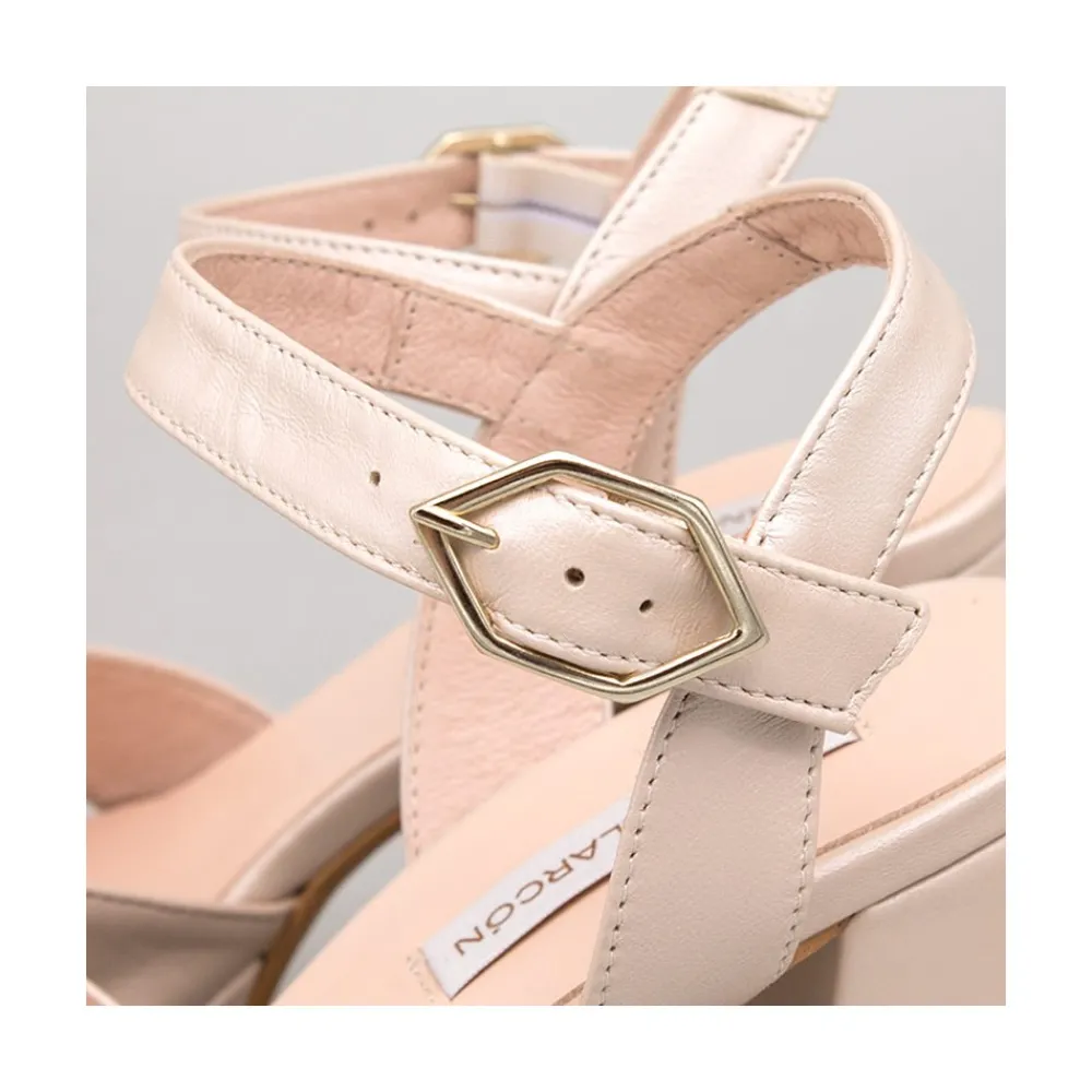 ANGEL ALARCON Hellen - Sandalias Comodas Con Plataforma Y Tacon Ancho