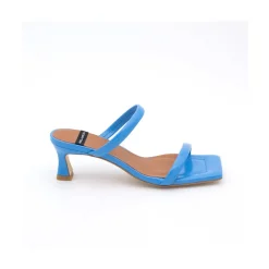 ANGEL ALARCON Jeanette - Sandalia De Piel Brilante Acolchada Clearance