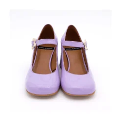 ANGEL ALARCON Jett Flower - Zapatos Mary Jane Con Hebilla De Flor Y Tacon Ancho Discount