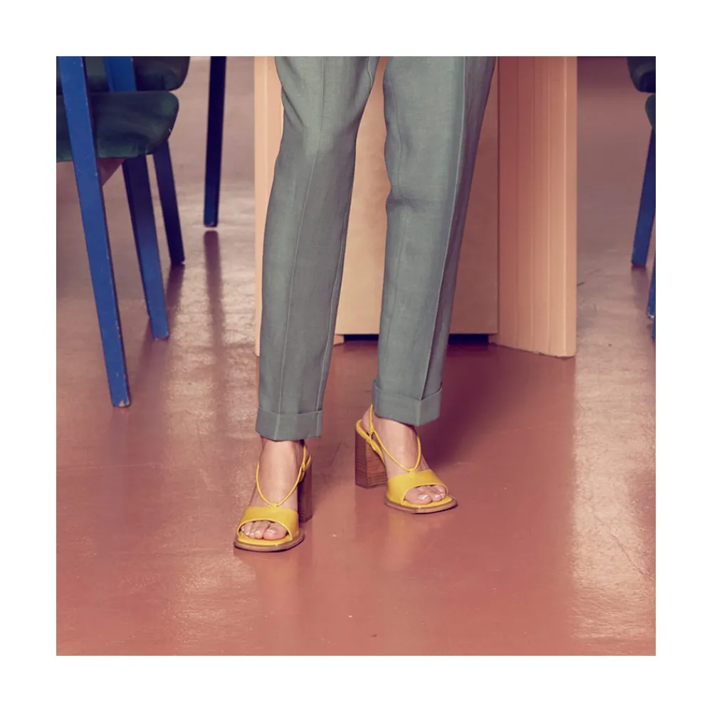 ANGEL ALARCON Joplin - Sandalia De Tacon Ancho Outlet