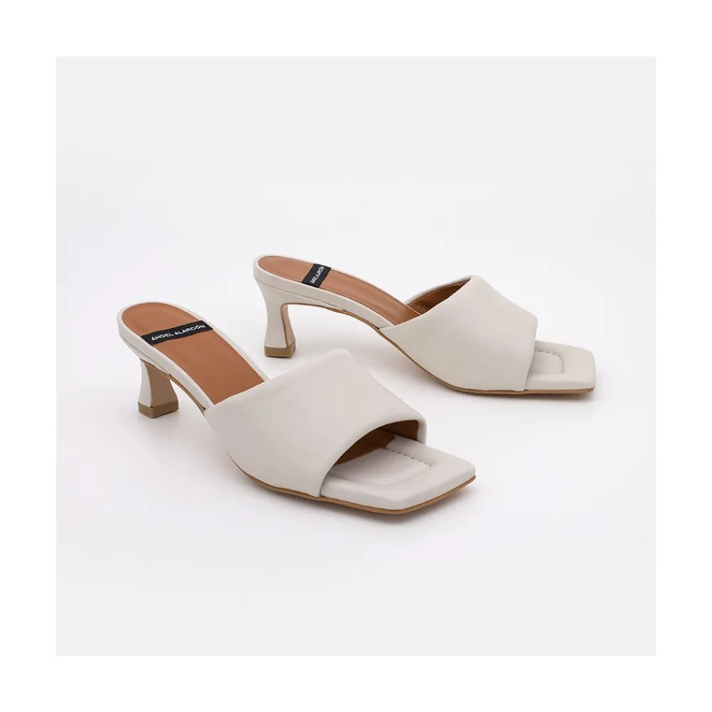 ANGEL ALARCON Kansas - Mule Acolchado De Tacon Bajo Outlet
