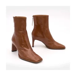 ANGEL ALARCON Lauryn - Botines Metalizados De Piel Con Tacon Elegante Best