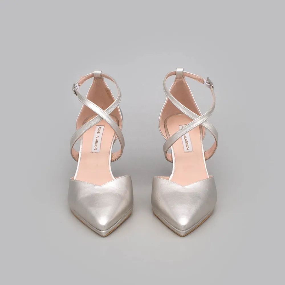 ANGEL ALARCON Liliam - Zapatos De Novia Tacon Medio Y Mini Plataforma Comodos Online