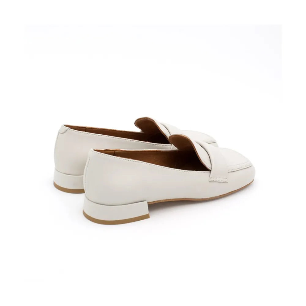 ANGEL ALARCON Lisa - Mocasin De Piel Plano De Punta Redonda Discount