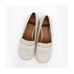ANGEL ALARCON Lisa - Mocasin De Piel Plano De Punta Redonda Discount