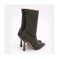 ANGEL ALARCON Lori - Botin Elastico Con Tacon Alto Y Punta Fina