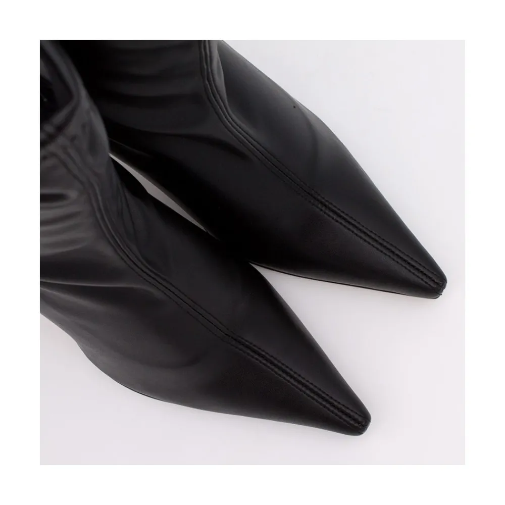 ANGEL ALARCON Lori - Botin Elastico Con Tacon Alto Y Punta Fina Best