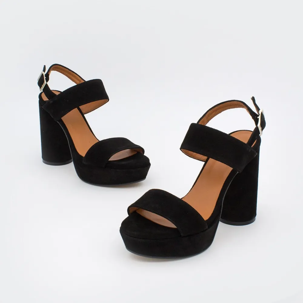 ANGEL ALARCON Mahe - Sandalias De Plataforma Con Tacon Alto Y Redondo Hot