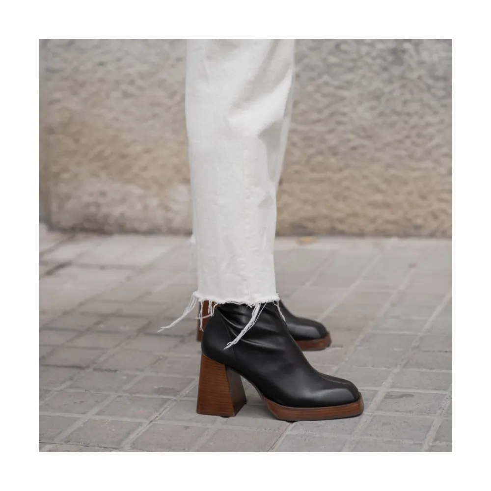 ANGEL ALARCON Managua - Botas Elasticas De Tipo Calcetin Con Tacon Geometrico Alto Sale