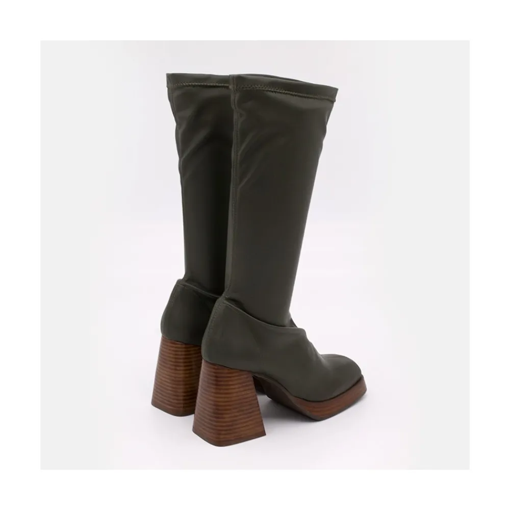 ANGEL ALARCON Managua - Botas Elasticas De Tipo Calcetin Con Tacon Geometrico Alto Online