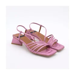 ANGEL ALARCON Mazzy - Sandalia Tornasol De Tiras Con Tacon De Diseno Triangular Sale