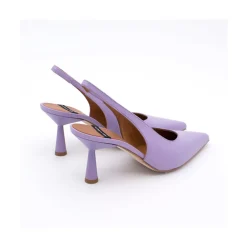 ANGEL ALARCON Monicamin - Stiletto Destalonado De Piel Con Tacon Medio Outlet
