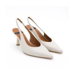 ANGEL ALARCON Monicamin - Stiletto Destalonado De Piel Con Tacon Medio Outlet