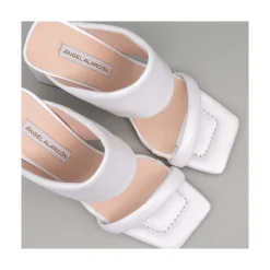 ANGEL ALARCON Parton - Sandalia Acolchada De Novia Con Tacon Hot