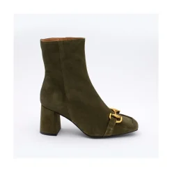 ANGEL ALARCON Pryor - Botin De Piel Con Adorno Metalico Y Cremallera Clearance