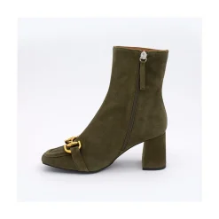 ANGEL ALARCON Pryor - Botin De Piel Con Adorno Metalico Y Cremallera Clearance
