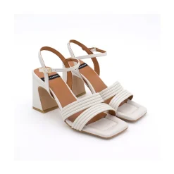 ANGEL ALARCON Robyn - Sandalias De Piel De Tiras Con Tacon Alto New