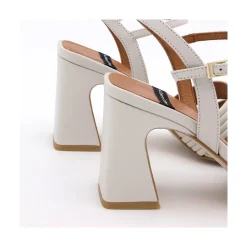 ANGEL ALARCON Robyn - Sandalias De Piel De Tiras Con Tacon Alto New