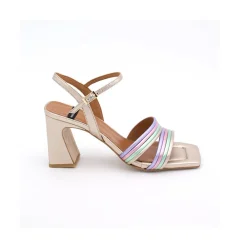 ANGEL ALARCON Robyn - Sandalias De Piel De Tiras Con Tacon Alto Discount