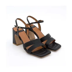 ANGEL ALARCON Robyn - Sandalias De Piel De Tiras Con Tacon Alto Outlet