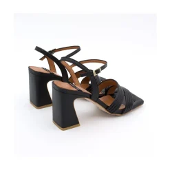 ANGEL ALARCON Robyn - Sandalias De Piel De Tiras Con Tacon Alto Outlet