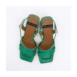 ANGEL ALARCON Robyn - Sandalias De Piel Brillante De Tiras Con Tacon Alto Online