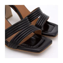 ANGEL ALARCON Robyn - Sandalias De Piel Brillante De Tiras Con Tacon Alto Online