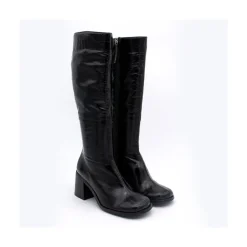 ANGEL ALARCON Rush - Bota De Tacon De Piel Brillante Discount