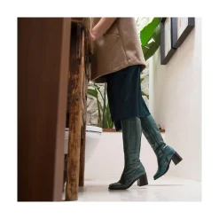 ANGEL ALARCON Rush - Bota De Tacon De Piel Brillante Discount