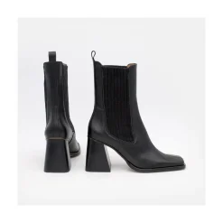 ANGEL ALARCON Sabogal - Botines Chelsea Con Elastico De Lana De Tacon Geometrico Alto Hot