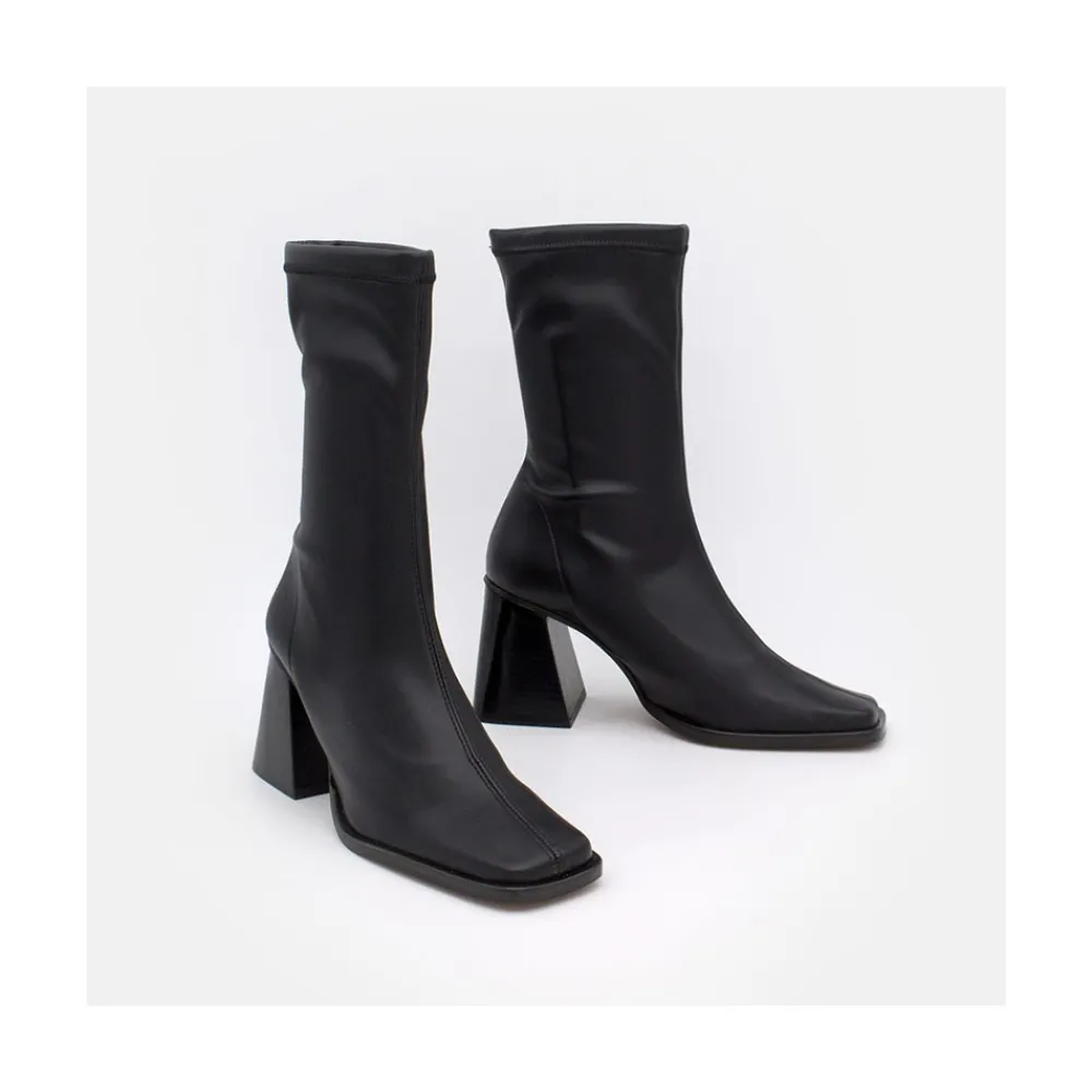 ANGEL ALARCON Savegre - Botines Elasticos De Tipo Calcetin Con Tacon Geometrico Alto Discount