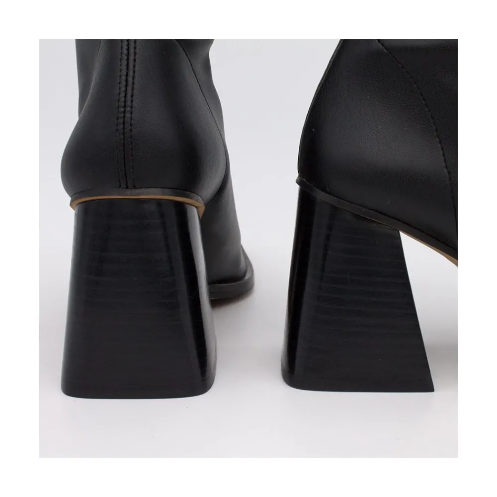 ANGEL ALARCON Savegre - Botines Elasticos De Tipo Calcetin Con Tacon Geometrico Alto Discount
