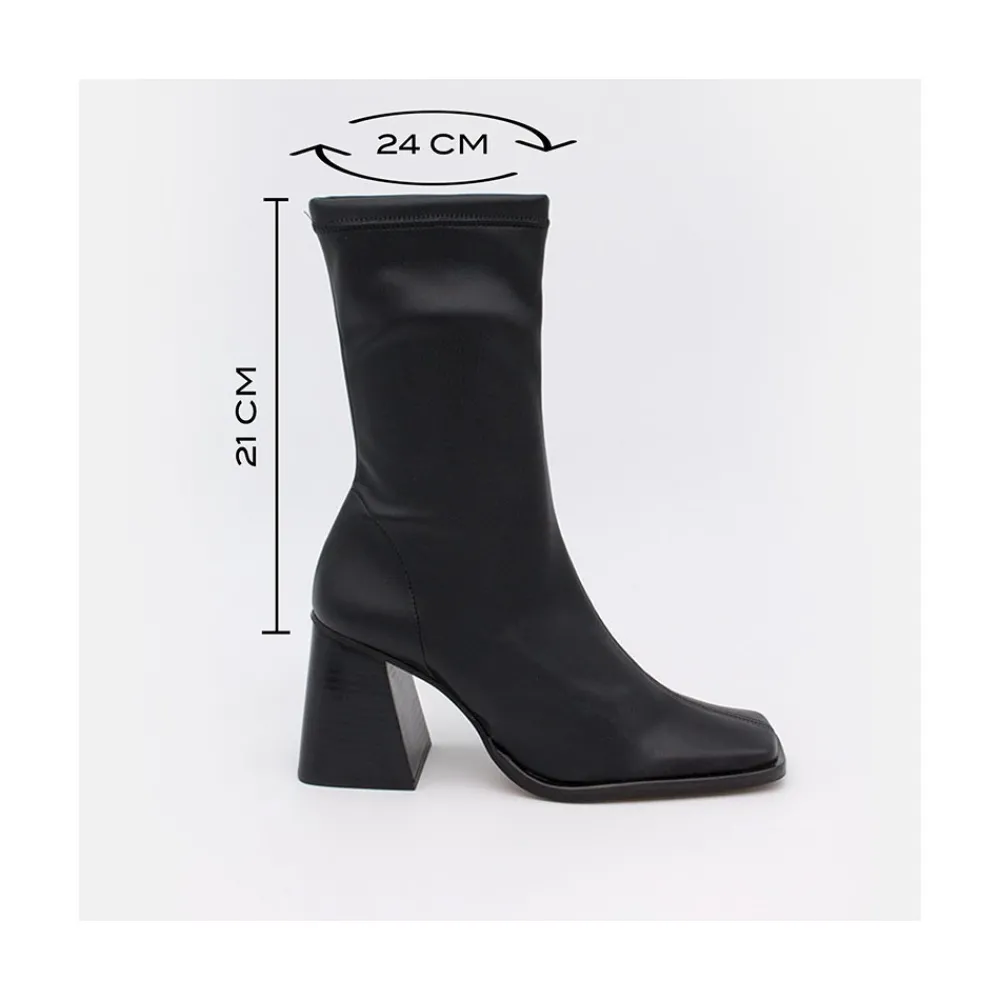ANGEL ALARCON Savegre - Botines Elasticos De Tipo Calcetin Con Tacon Geometrico Alto Discount