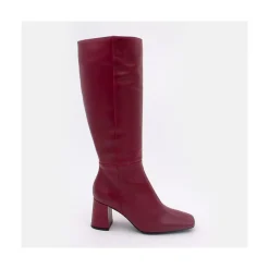 ANGEL ALARCON Selma - Bota De Piel Con Tacon Outlet