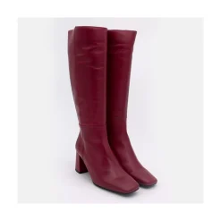 ANGEL ALARCON Selma - Bota De Piel Con Tacon Outlet