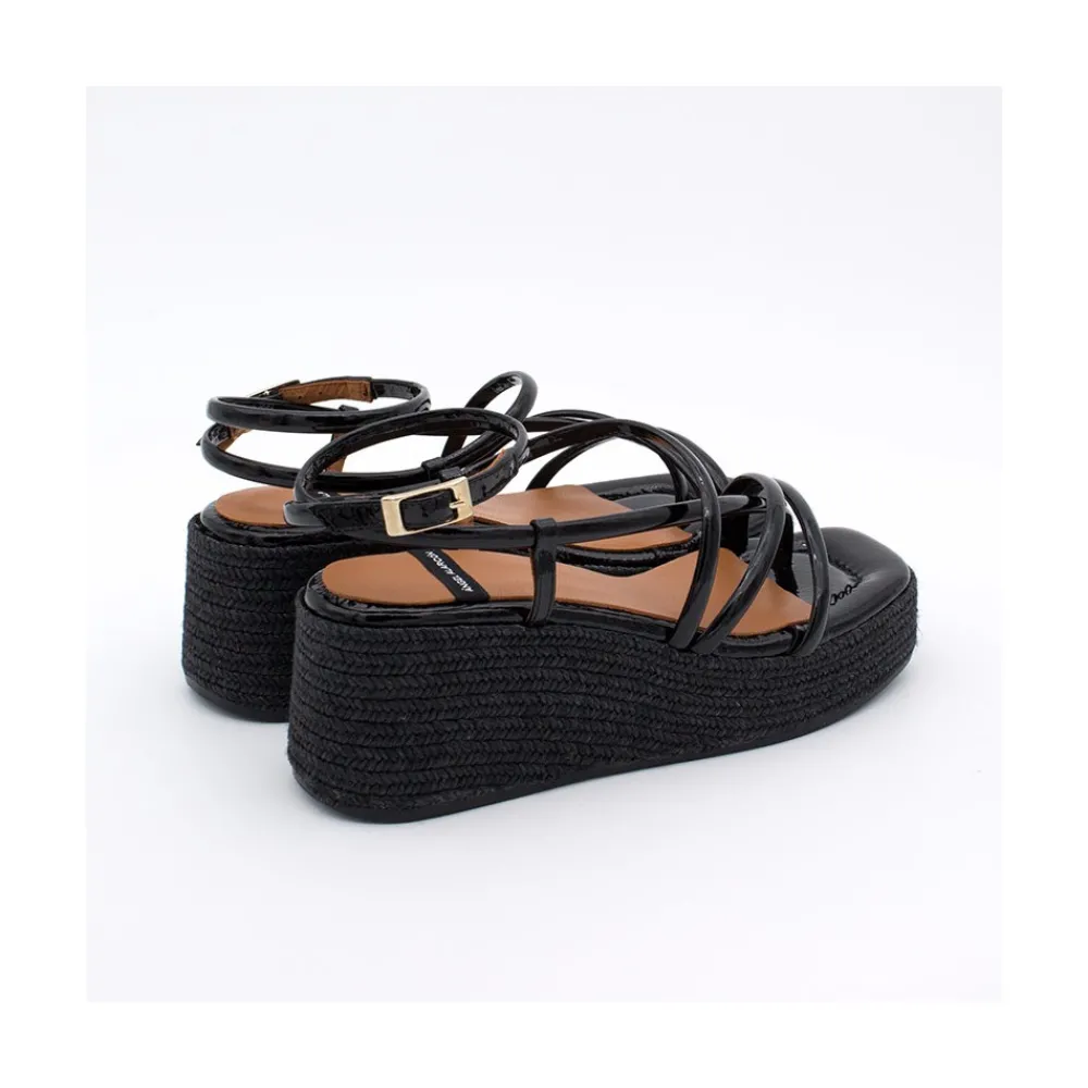 ANGEL ALARCON Shirelles - Sandalia De Piel De Cuna De Esparto Trenzado Outlet