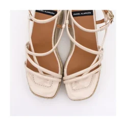 ANGEL ALARCON Shirelles - Sandalia De Piel De Cuna De Esparto Trenzado Discount