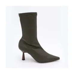 ANGEL ALARCON Small Lori - Botin Elastico Con Tacon Alto Y Punta Fina