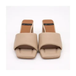 ANGEL ALARCON Streep - Mule Acolchado De Piel Comodo Clearance