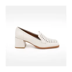ANGEL ALARCON Tatum - Mocasin De Piel De Verano Con Tacon Sale