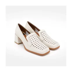 ANGEL ALARCON Tatum - Mocasin De Piel De Verano Con Tacon Sale